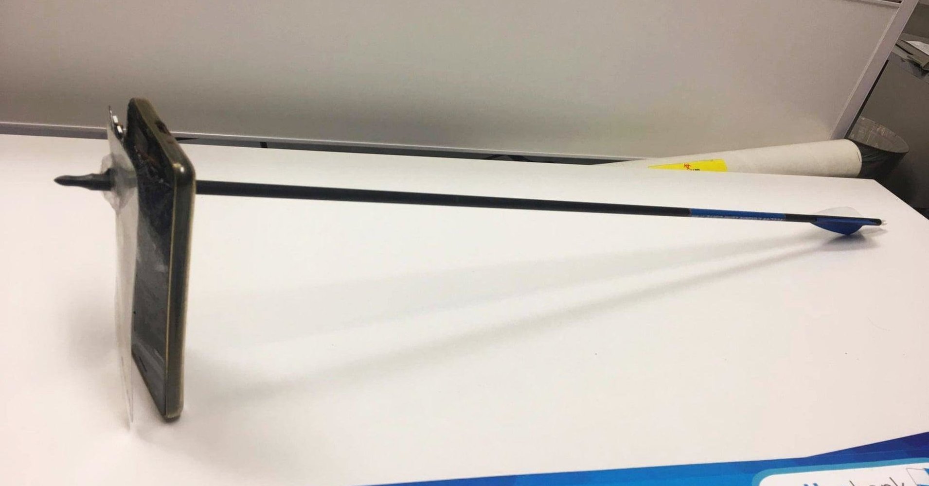 Man’s Mobile Phone Protects Him From Arrow Attack