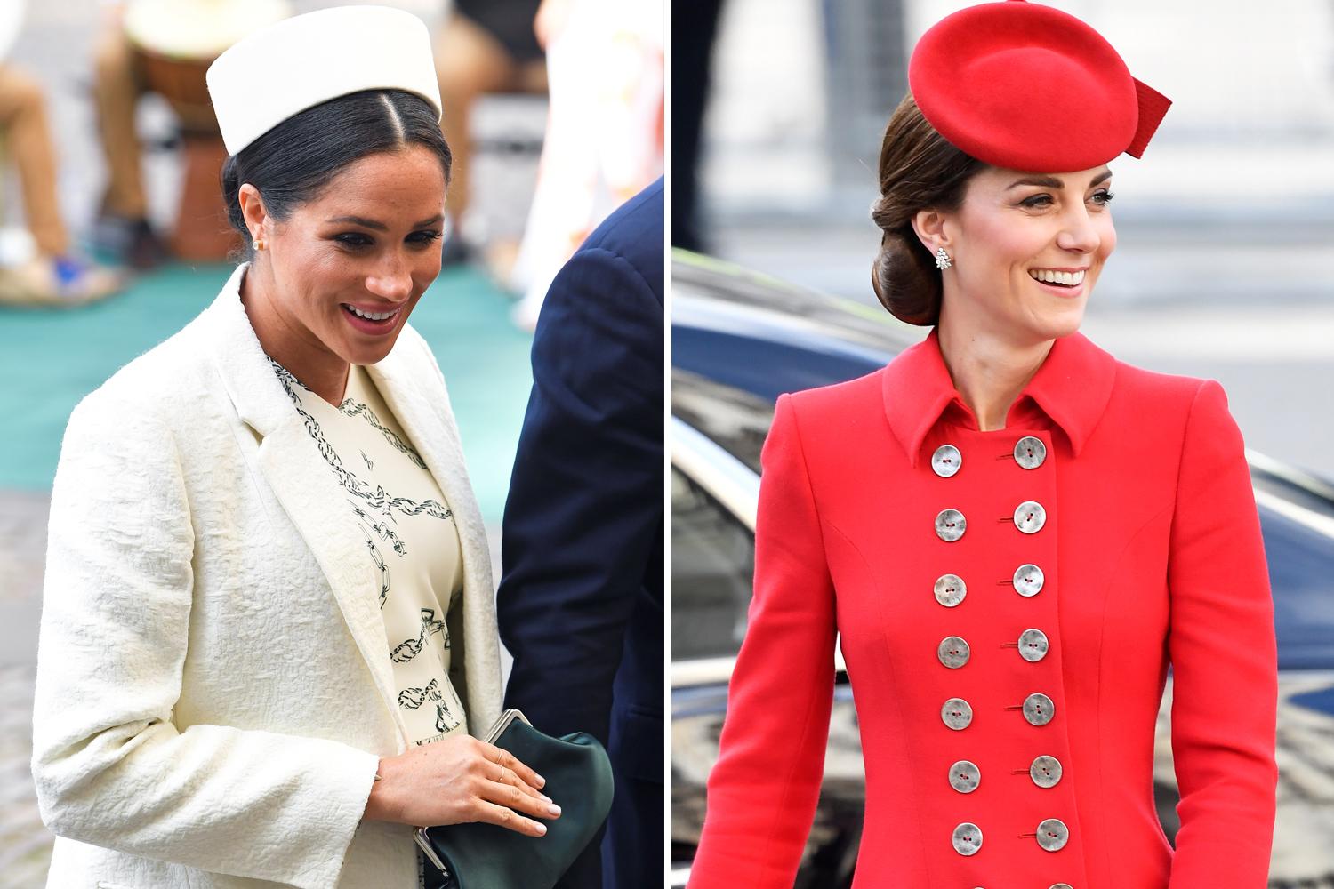 Kate Middleton and Meghan Markle channel old school glamour at the Commonwealth Day Service