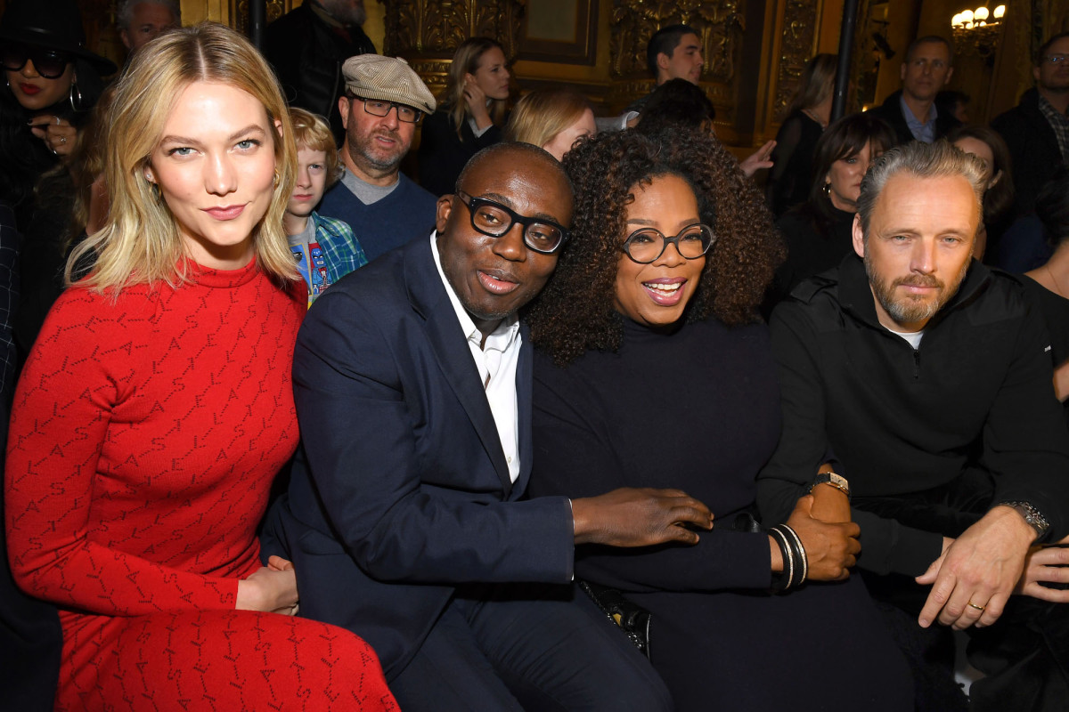 Oprah supports Stella McCartney at Paris Fashion Week for a charitable cause