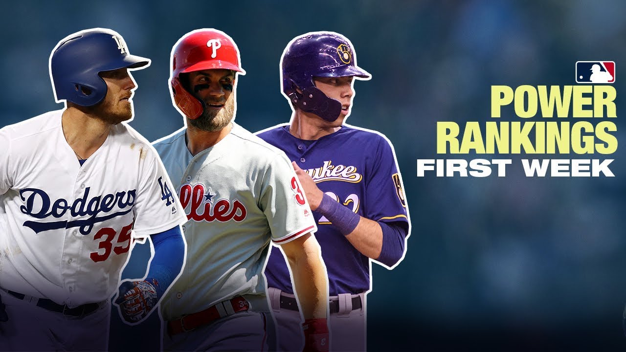 MLB Power Rankings (Top Ten after first week)