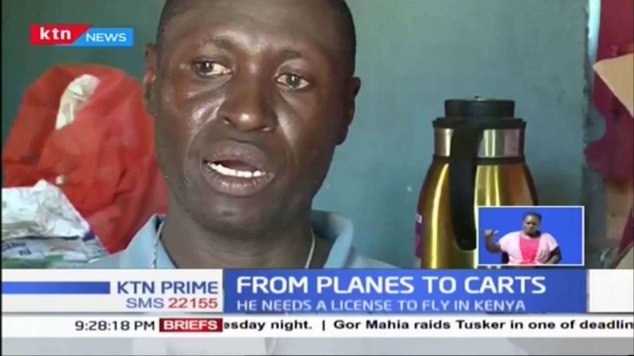 Samuel Mwawato, former pilot in U.S.A now a garbage collector in Kilifi