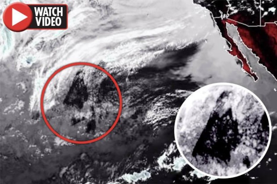 NOAA satellite films ‘1,500-mile-long triangular object’ over Pacific Ocean