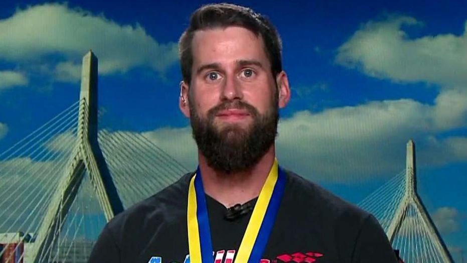 Double amputee Army veteran runs his fourth Boston Marathon