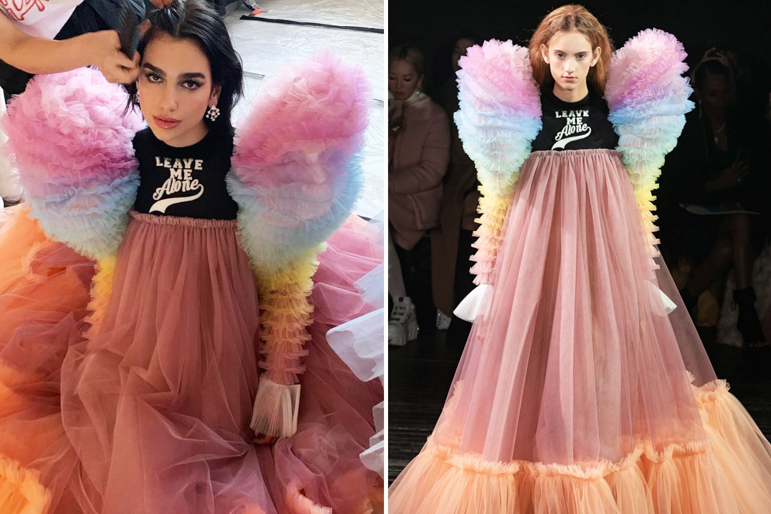 Celebrities have started wearing those Viktor &amp; Rolf’s slogan dresses