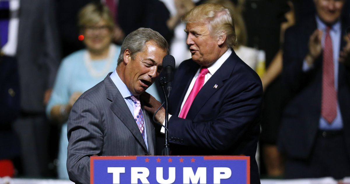 Number 10 deny banning Donald Trump from meeting Nigel Farage and Boris Johnson
