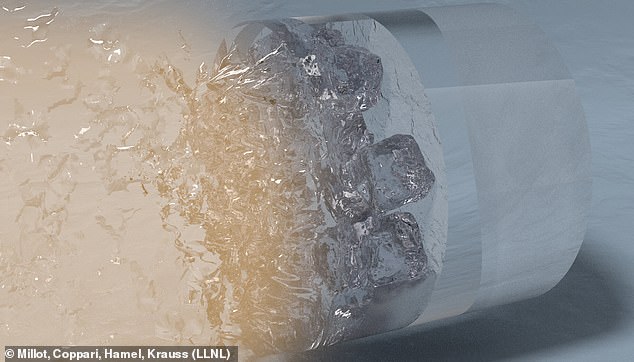 Scientists create mysterious HOT black ice by ‘flash-freezing’ water using giant lasers