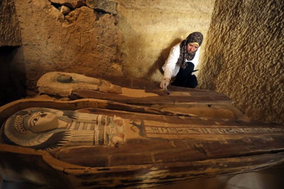 Egyptologists discover new ‘double tomb’ near the pyramids