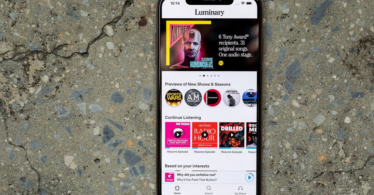 Luminary will allow podcasters to include links in their show notes