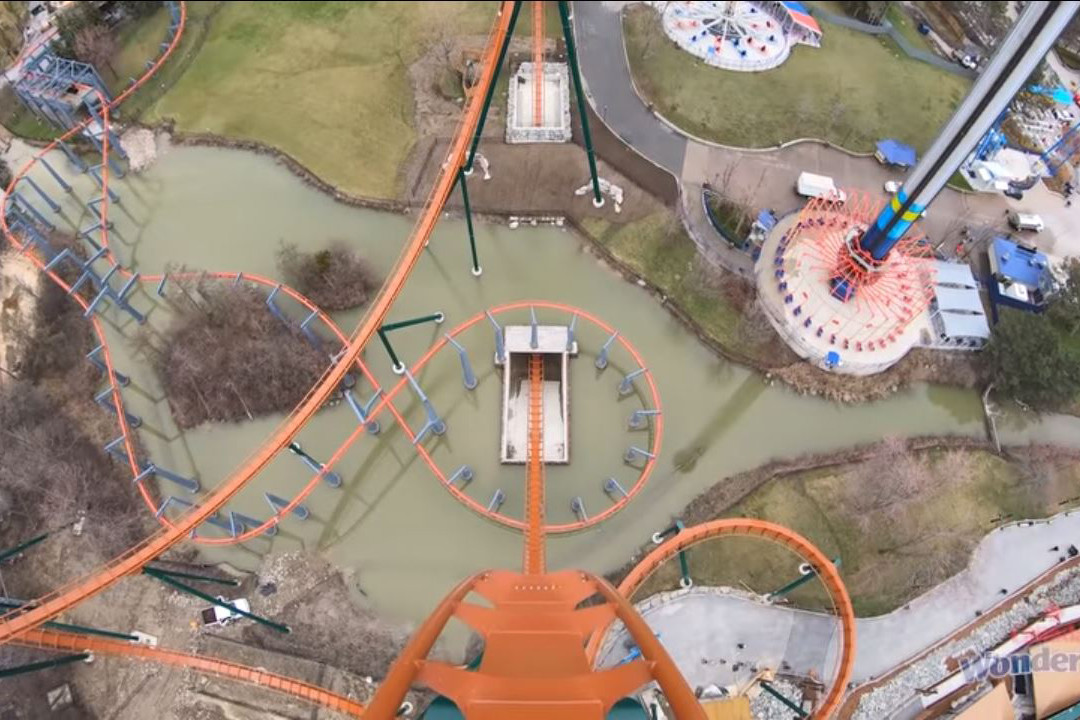 World’s ‘longest, fastest and tallest dive’ roller coaster opens