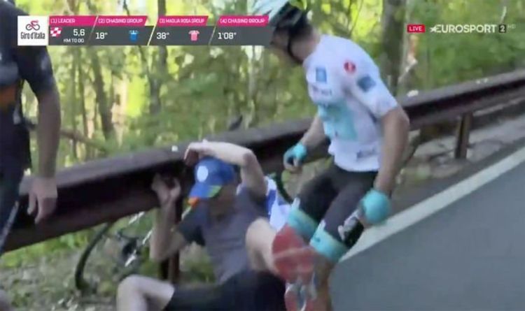 Giro d’Italia: Miguel Angel Lopez involved in stunning clash with a spectator | Other | Sport