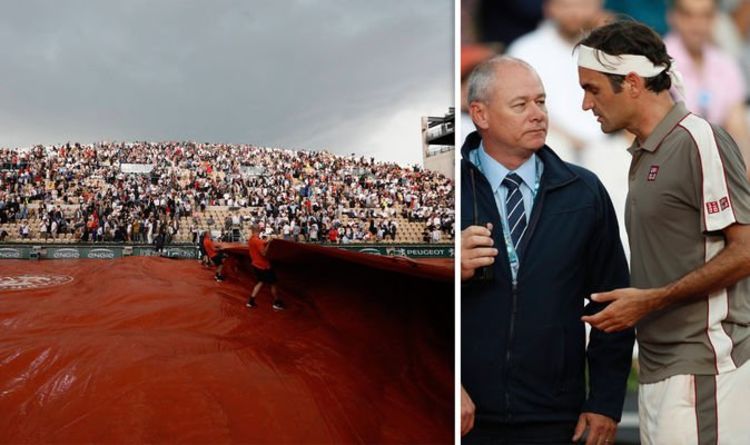 Roger Federer vs Stan Wawrinka LIVE: Thunderstorm STOPS play, Federer leads 7-6 4-6 7-6 | Tennis | Sport