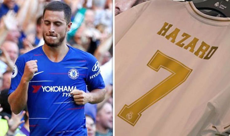 Eden Hazard shirts spotted in official Real Madrid store – number star will wear revealed | Football | Sport