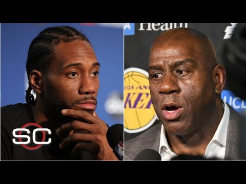 Kawhi Leonard wants Magic Johnson in Lakers meeting, but NBA won't let it happen | SportsCenter