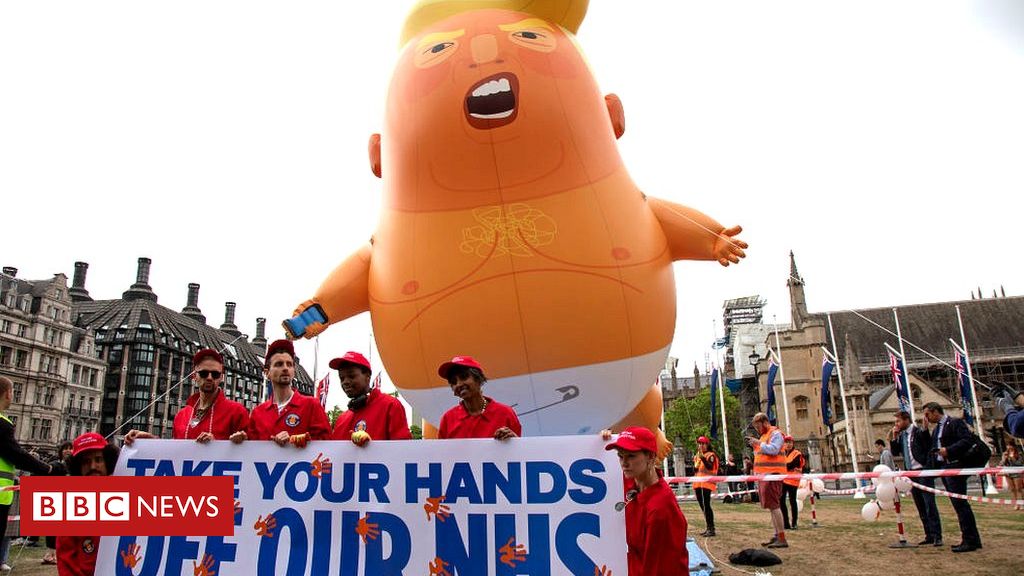 Trump visit: Could US companies run NHS services after Brexit?