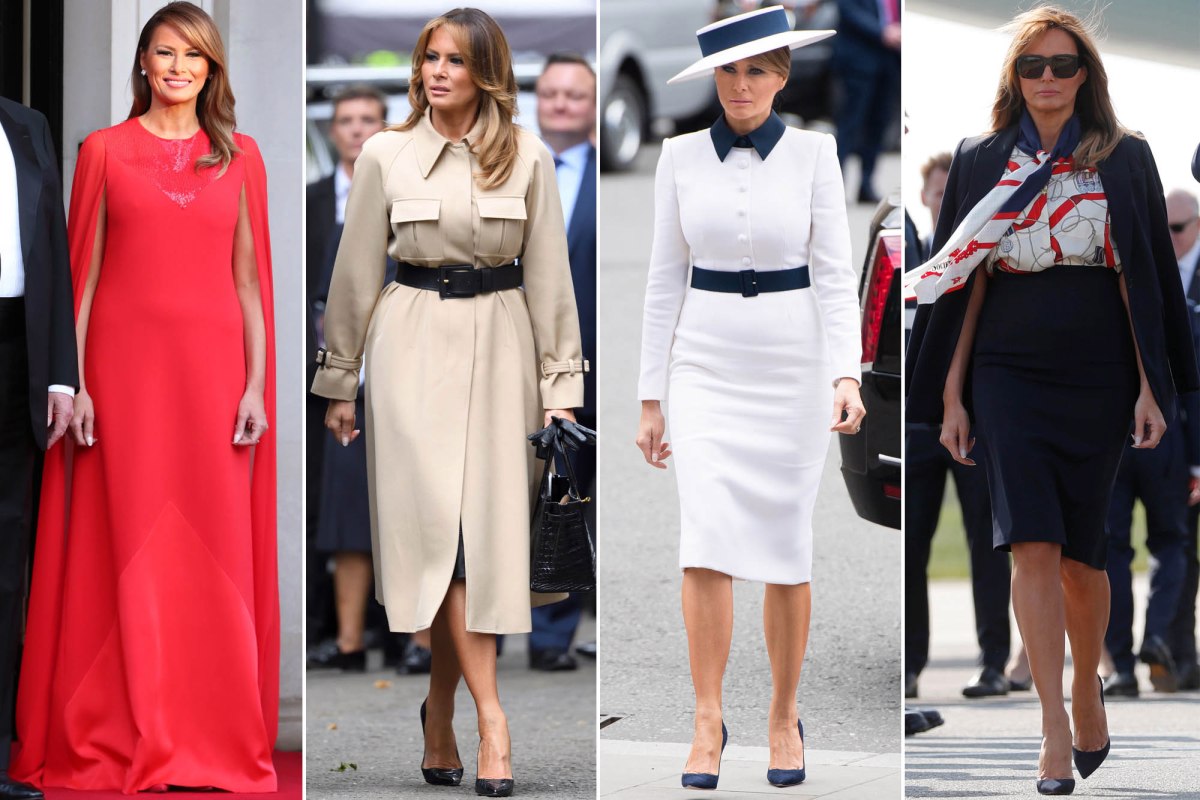 Melania Trump wears Dolce & Gabbana to meet Queen Elizabeth
