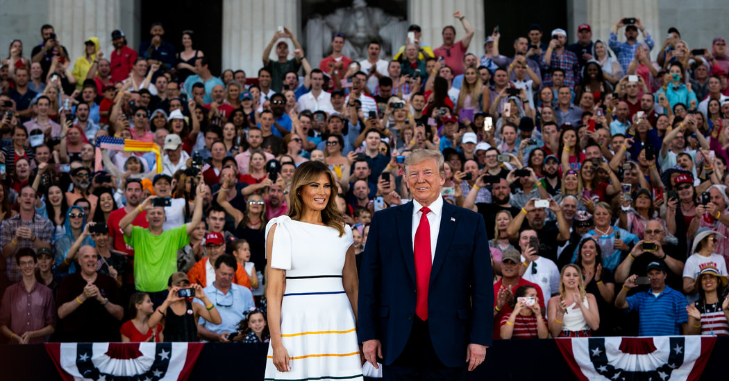 On the Fourth of July, Melania Trump Dresses for Independence