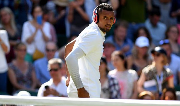 Nick Kyrgios in Wimbledon row with umpire during Rafael Nadal clash | Tennis | Sport