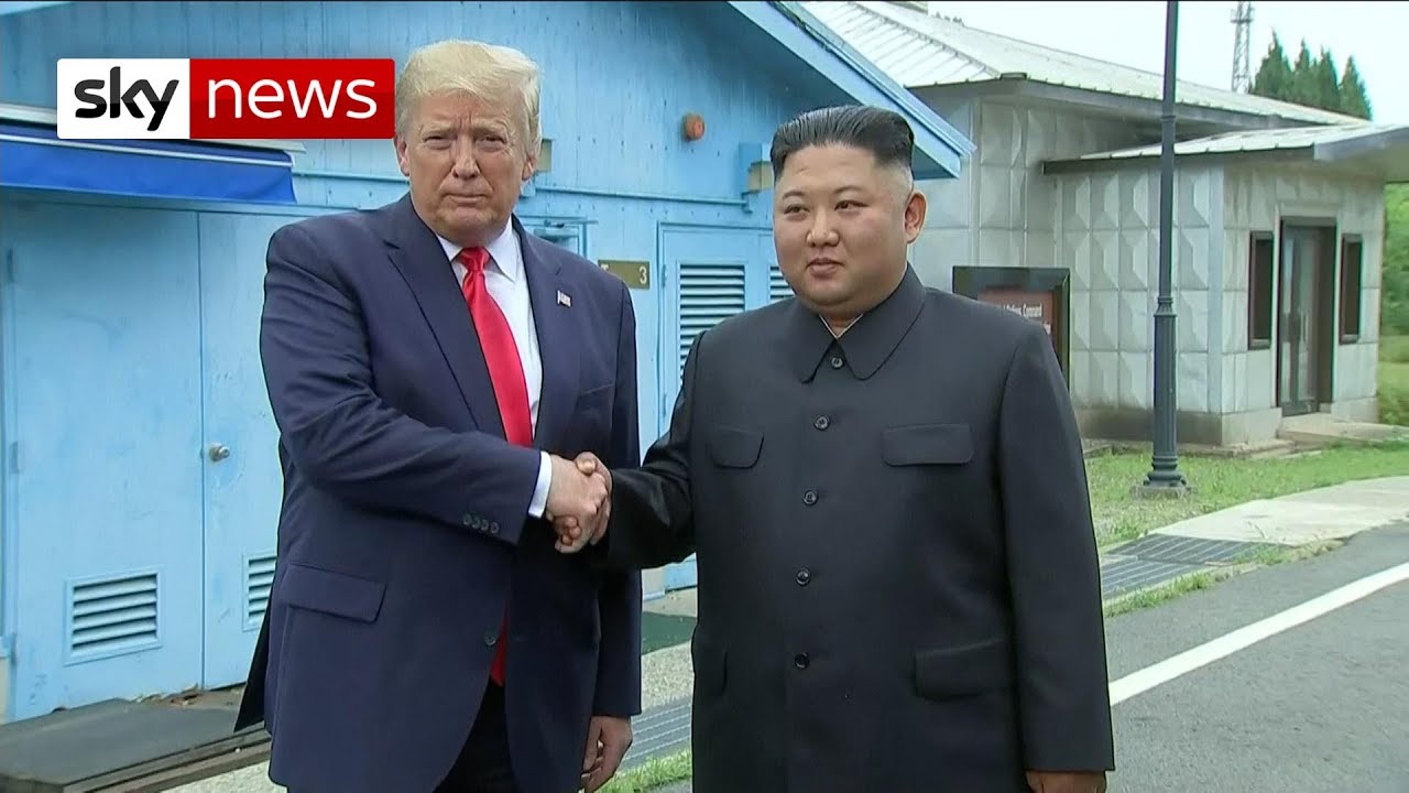 President Trump crosses into North Korea to meet with Kim Jong Un
