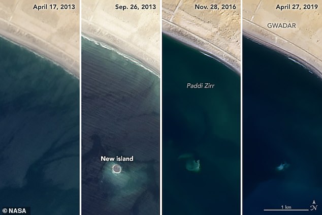 Indian Ocean finally engulfs ‘earthquake island’ which was created six years ago