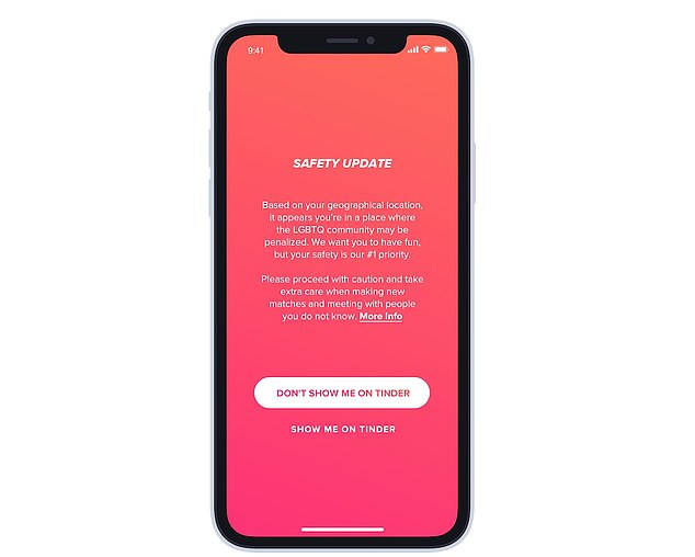 Tinder introduces travel safety feature for LGBTQ users in countries with discriminatory laws