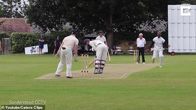 Cricket news: Incredible escape for batsman in amateur match as bails somehow remain on stumps
