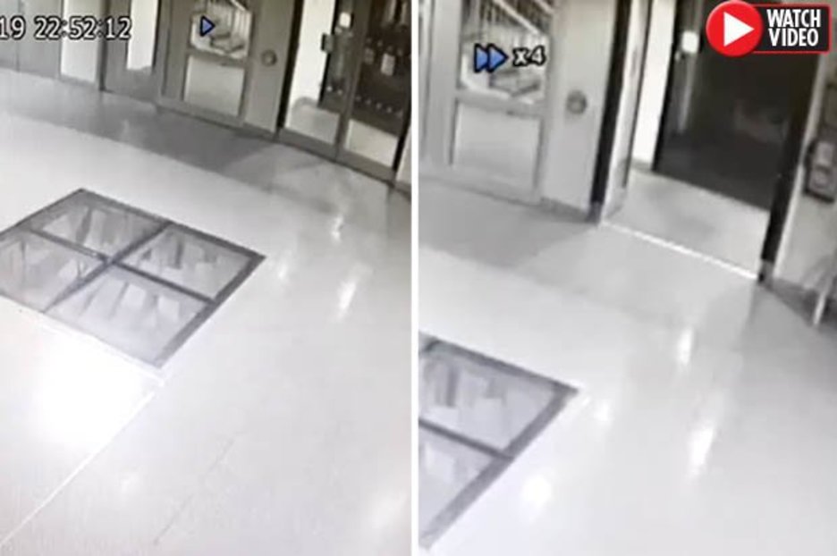 Ghostly ‘figure’ seen lurking in Belfast surgery in video