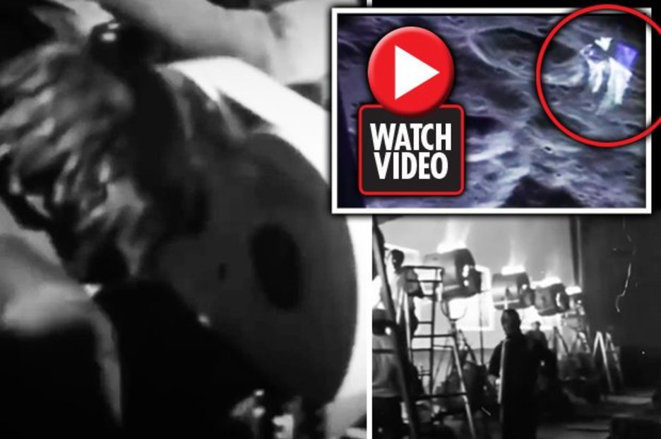 Moon landing faked conspiracy sparked over film crew and USSR flag clip