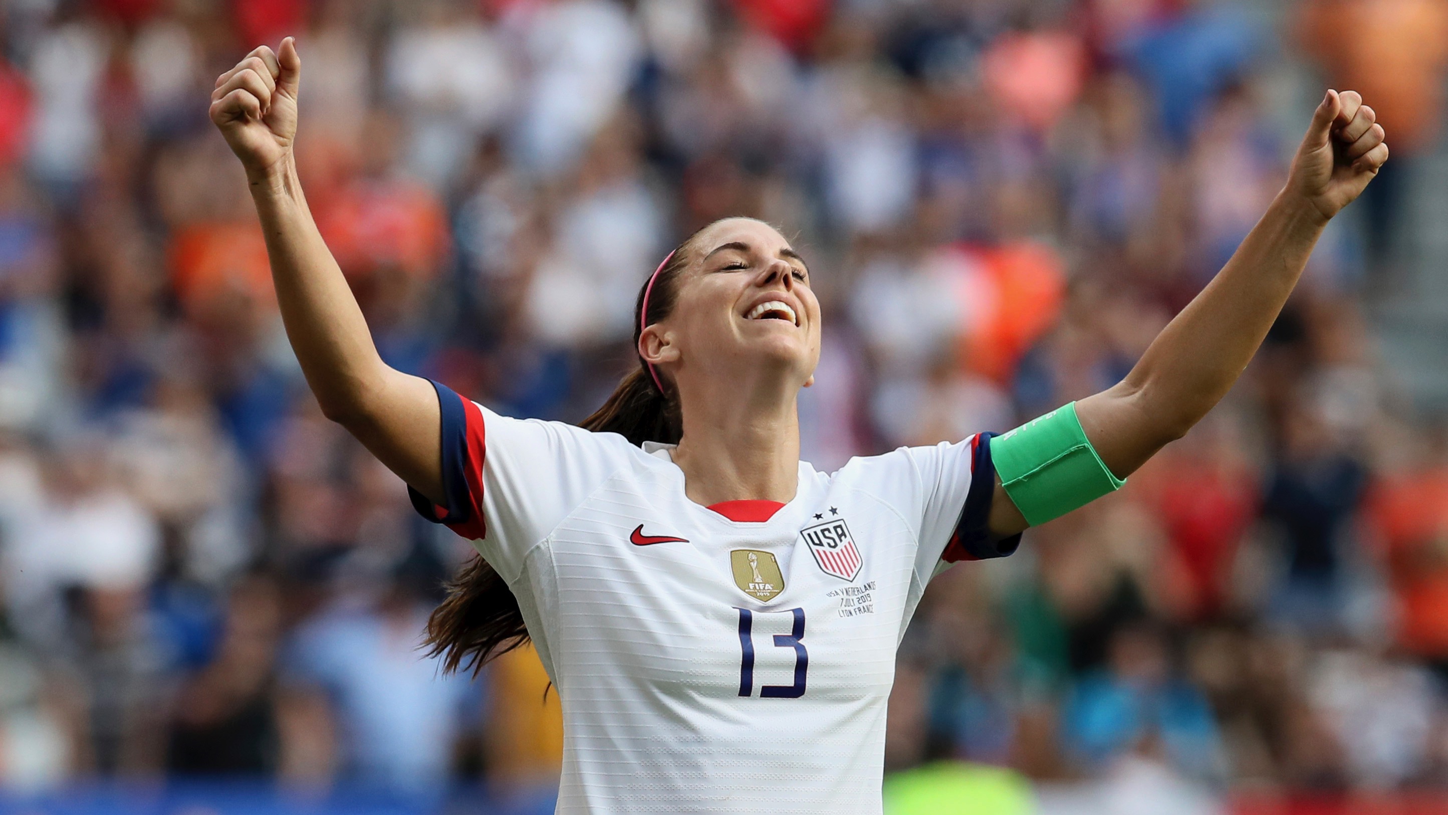 Alex Morgan revels in World Cup win with another ‘tea sipping’ celebration in victory photo