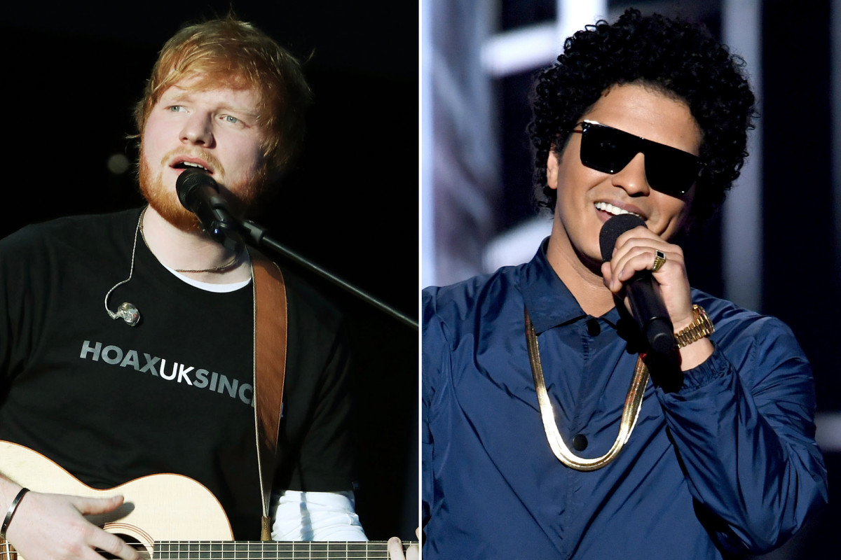Ed Sheeran and Bruno Mars ‘Blow’ up new trend of guns in pop