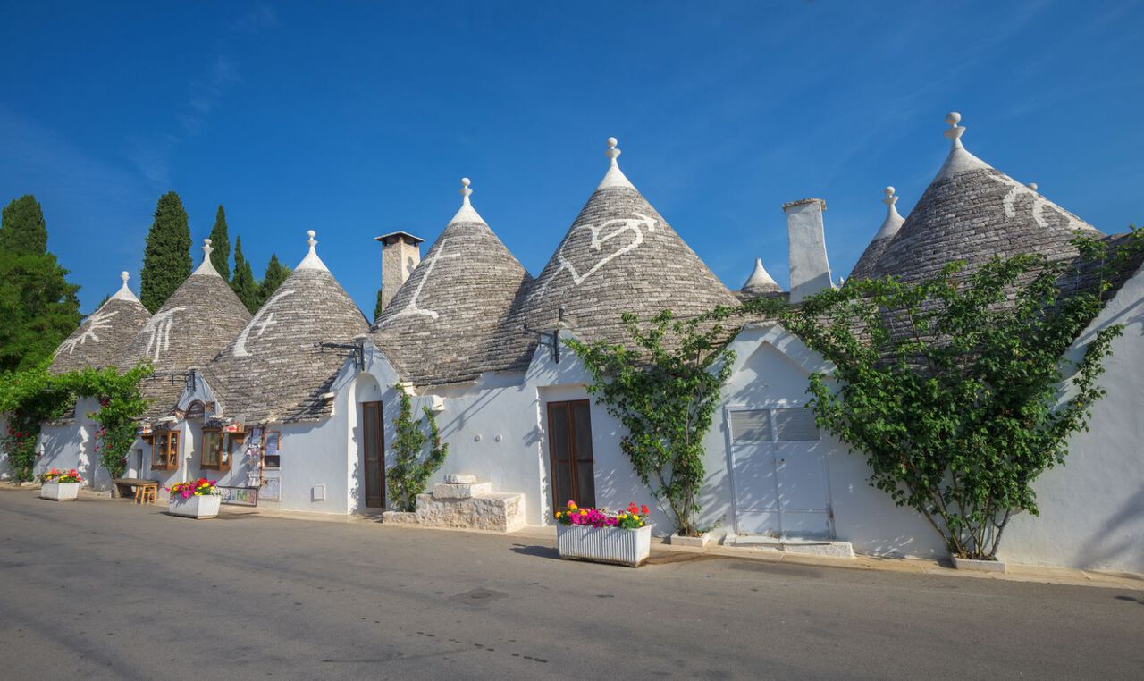 The Trulli cones of Alberobello, Puglia