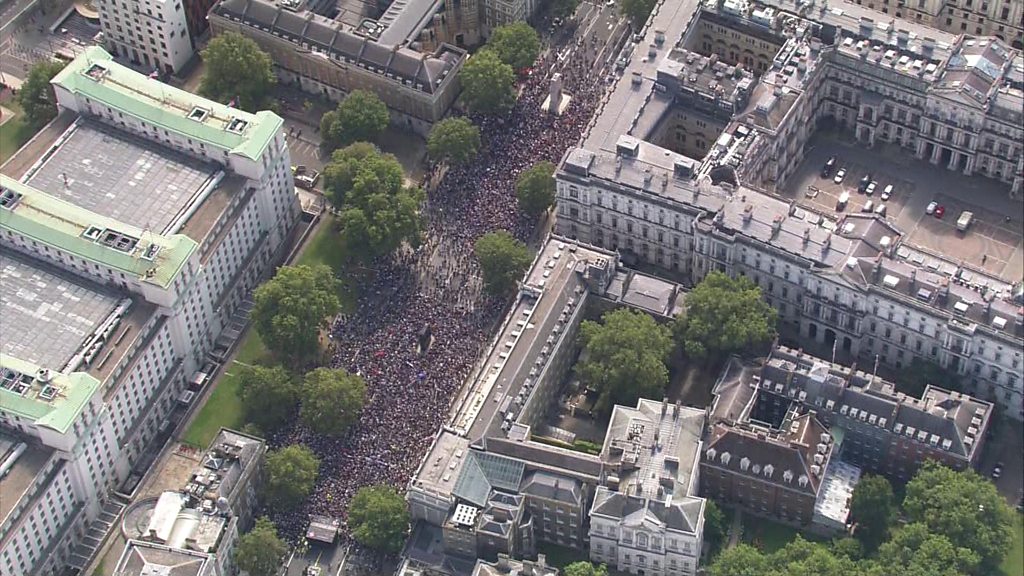 Parliament suspension: Thousands protest across the UK
