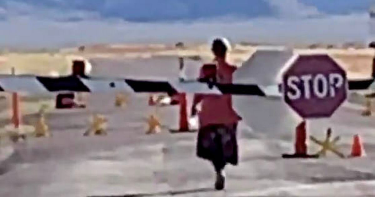 Mystery as Area 51 ‘cops’ pick up woman who stormed barrier to enter secret base
