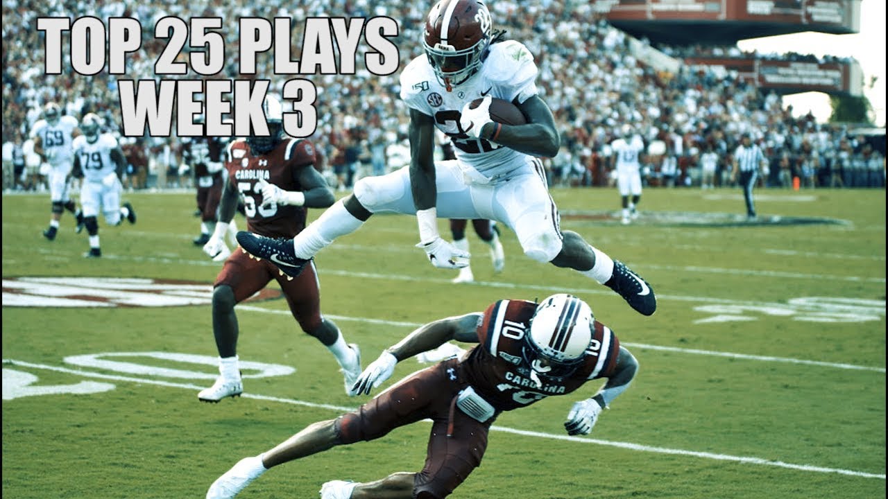 Top 25 Plays From Week 3 Of The 2019 College Football Season ᴴᴰ