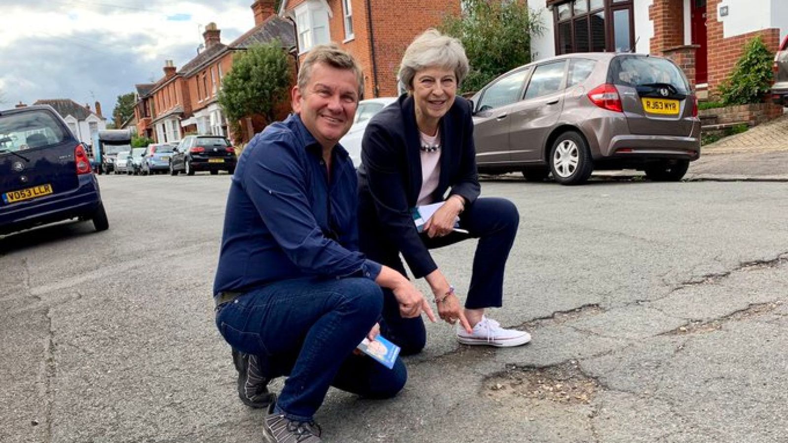 Pothole PM: Theresa May resumes local duties in Maidenhead | Politics News