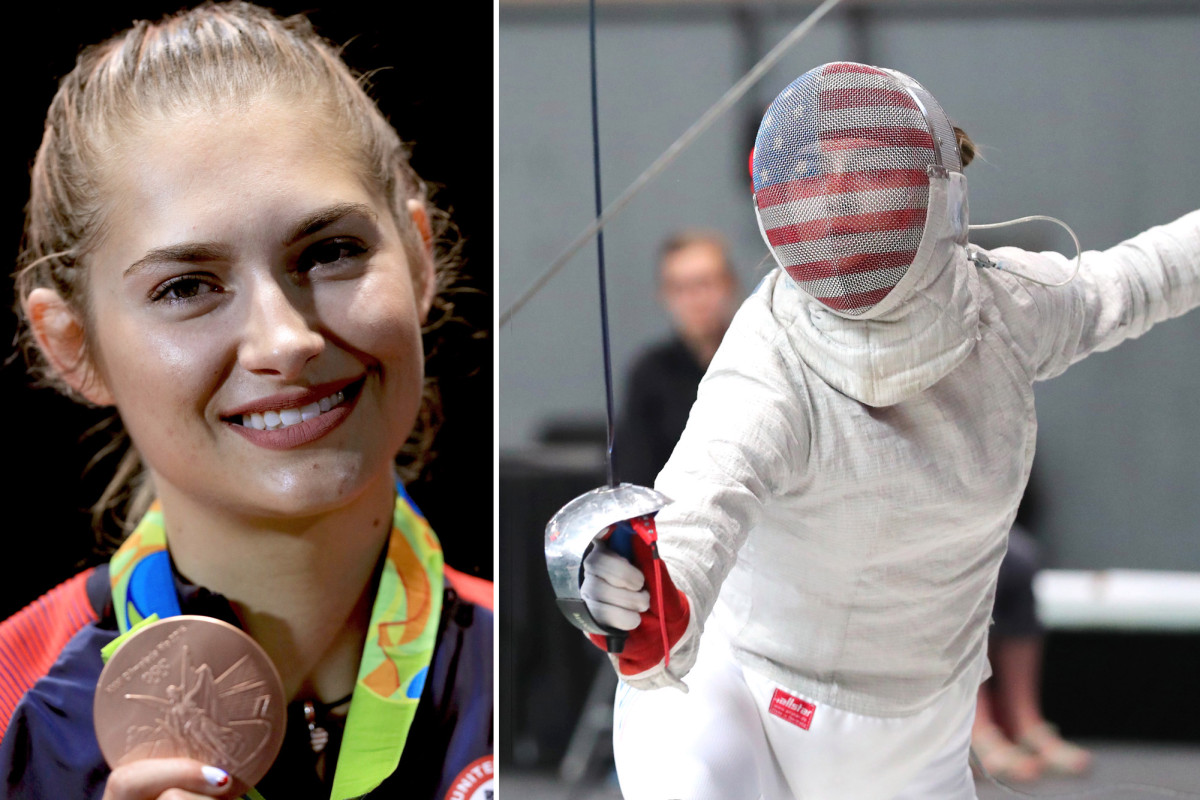Competing in the Olympics made sent fencing star Monica Aksamit broke