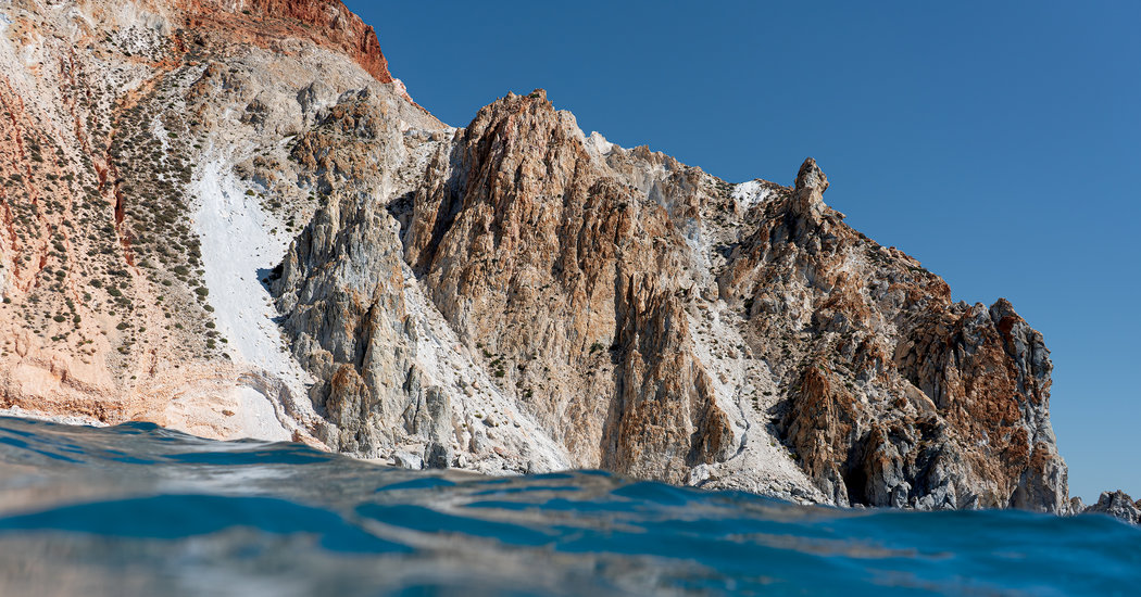 Around Milos, Swimming the Aegean Sea