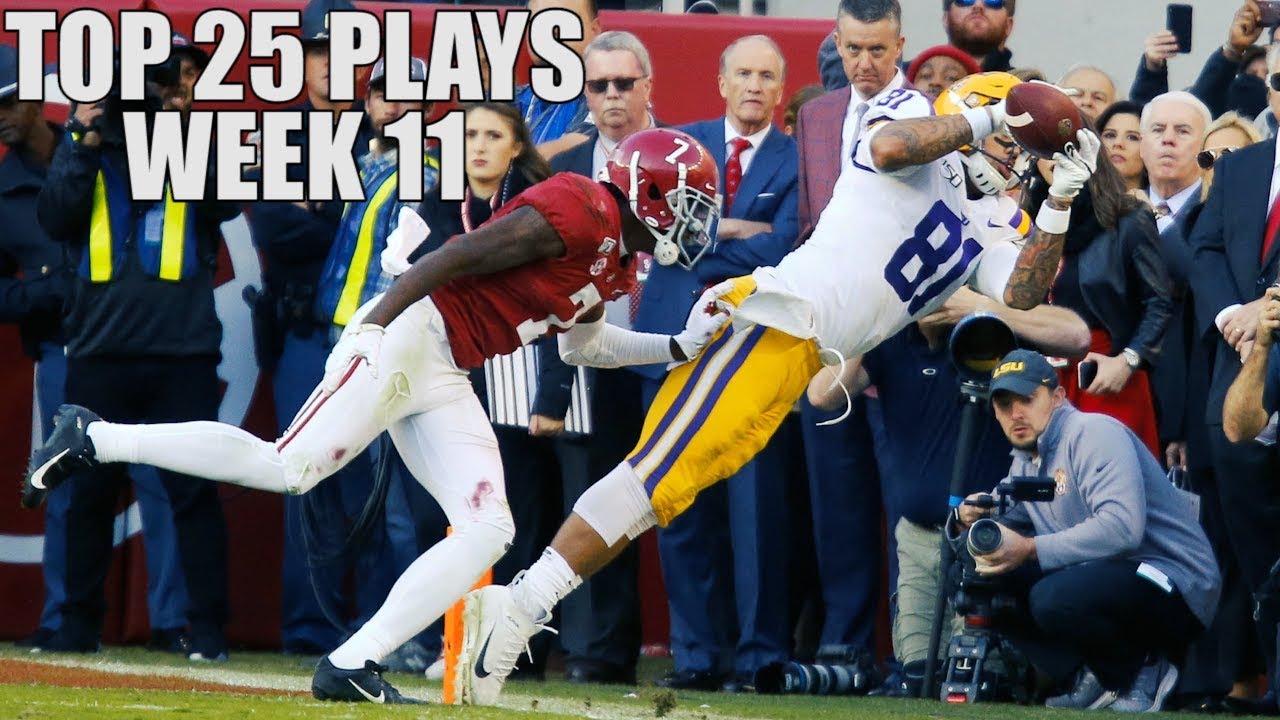 Top 25 Plays From Week 11 Of The 2019 College Football Season ᴴᴰ