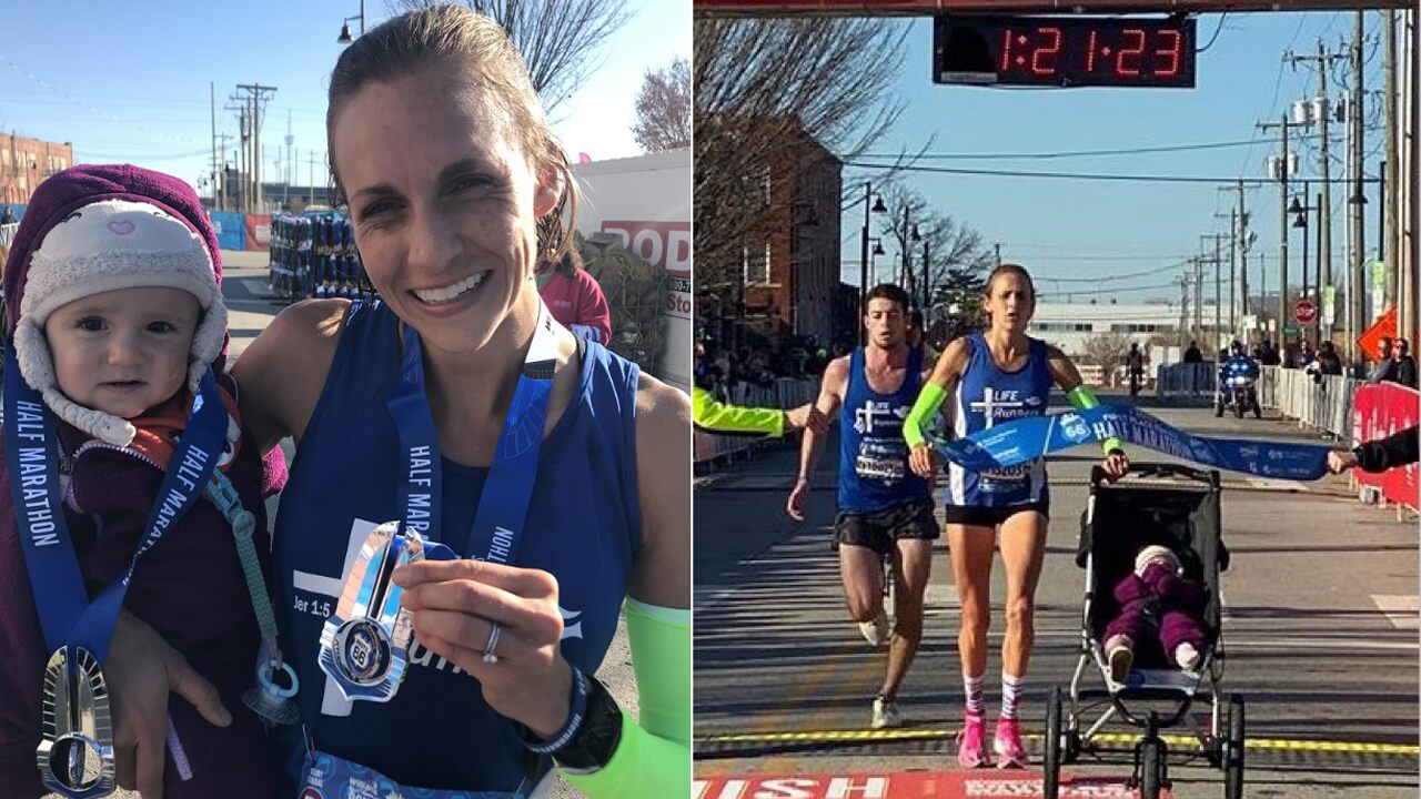Guinness Book of World Records half-marathon time bested by mom — and her 10-month-old daughter