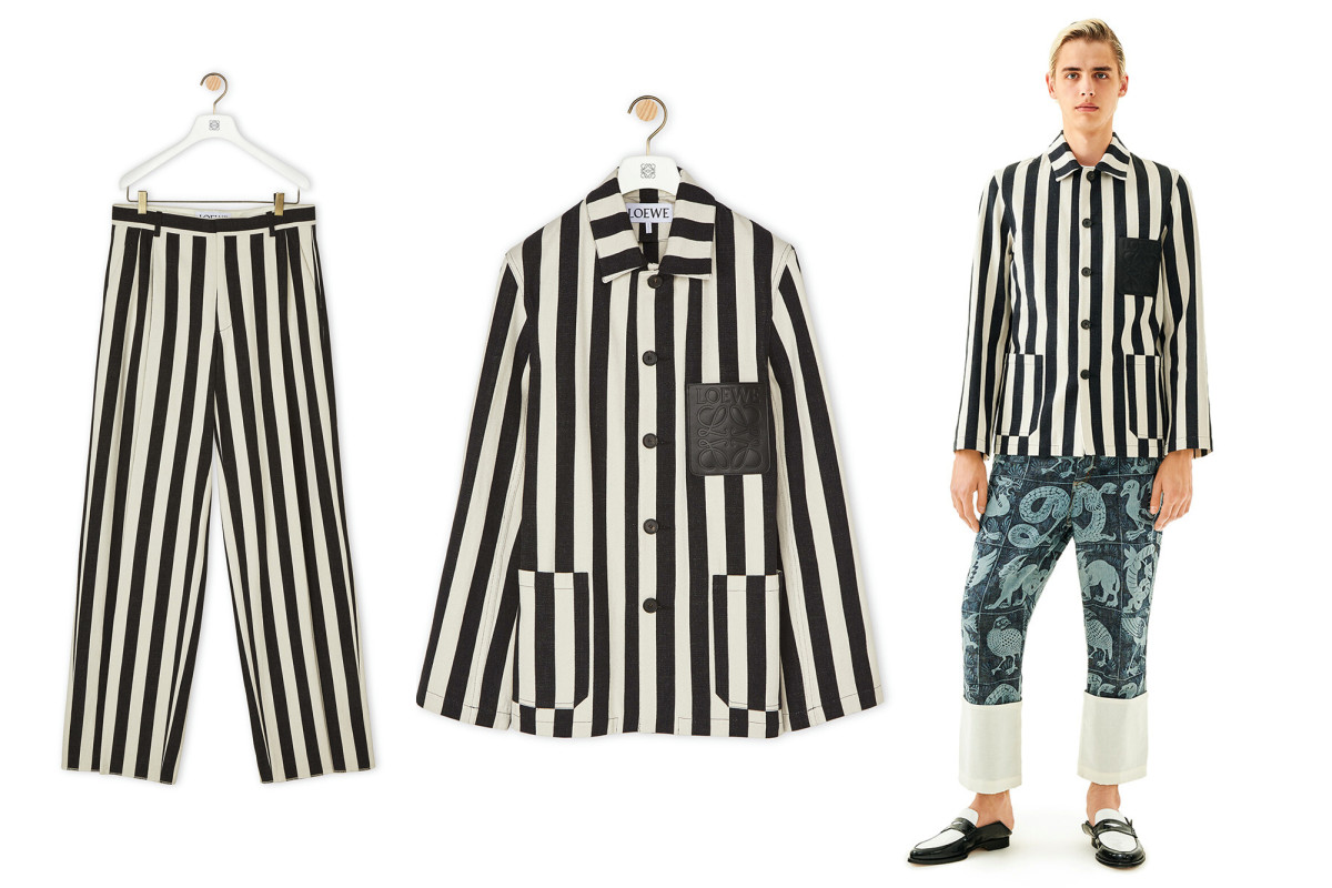 Fashion brand Loewe called out for outfit resembling concentration camp uniform