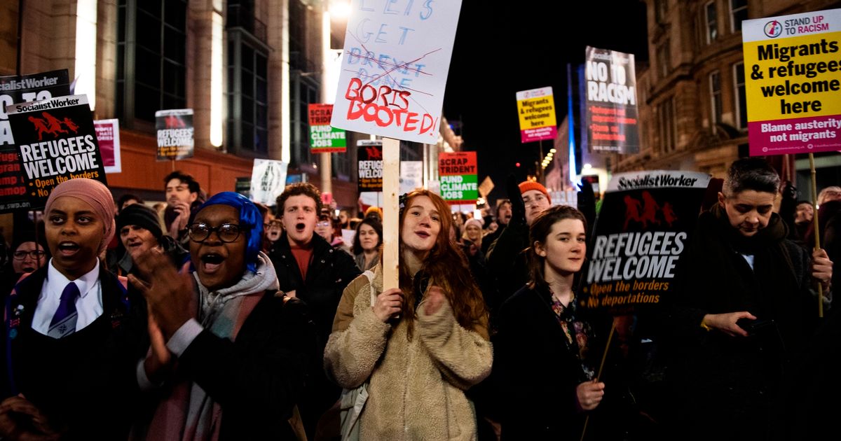 Hundreds take to streets across country in Boris Johnson protests