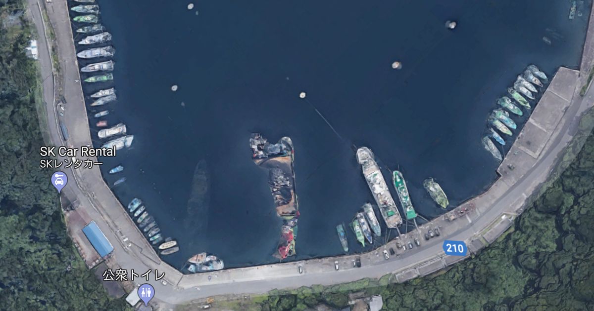 Google Maps users baffled over ‘Titanic-like’ wreckage seen off coast of Japan