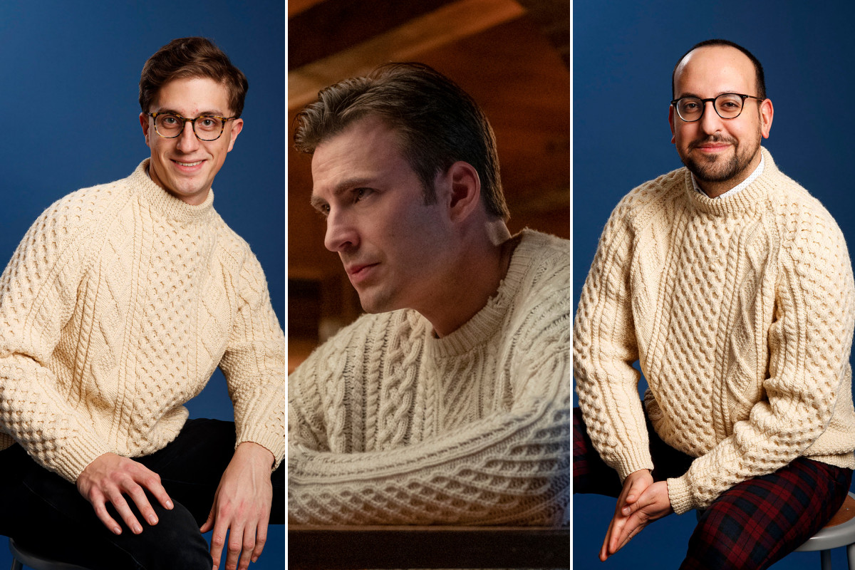 Chris Evans’ ‘Knives Out’ sweater is a trend real guys can jump on