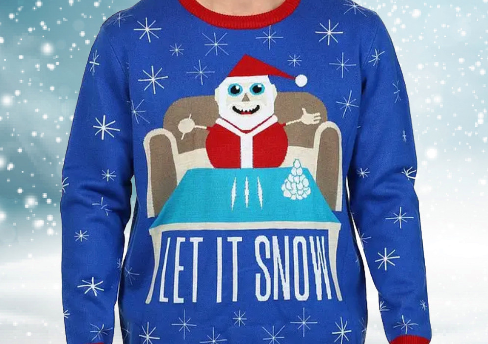 Cocaine Santa sweater is now a best-seller on Amazon