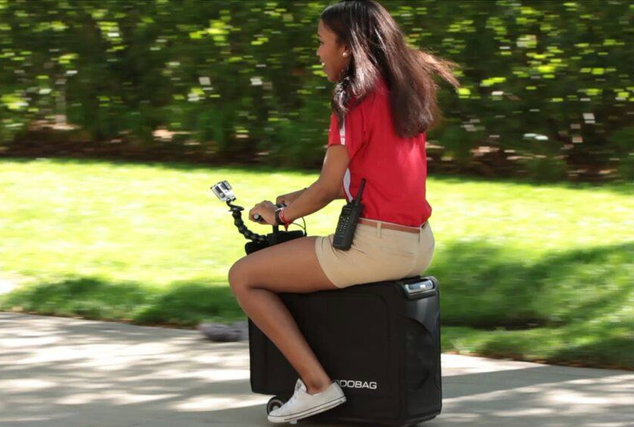 Check out the travel technology packed into the smart carry-on bag