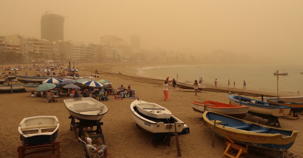 Sandstorm Wreaks Havoc in Canary Islands