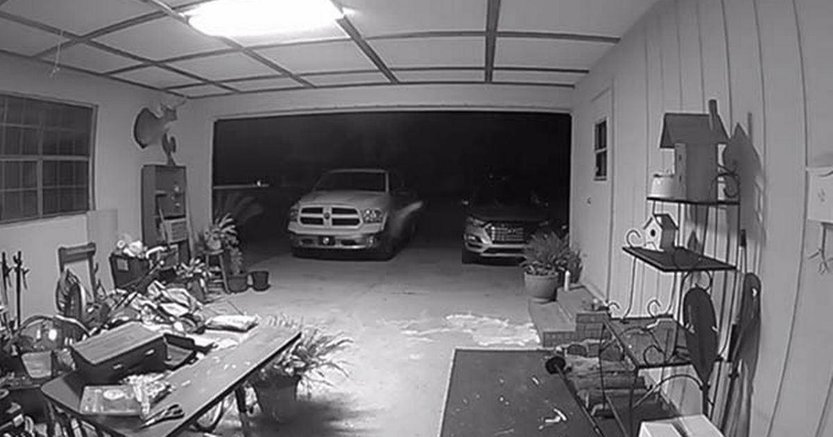 White figure filmed lurking in homeowner’s garage freaks out Reddit users