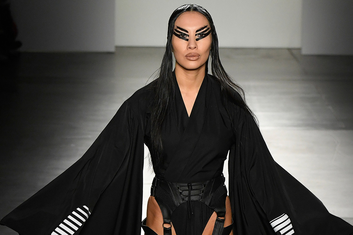 Porn star Asa Akira walks the runway at NYFW 2020