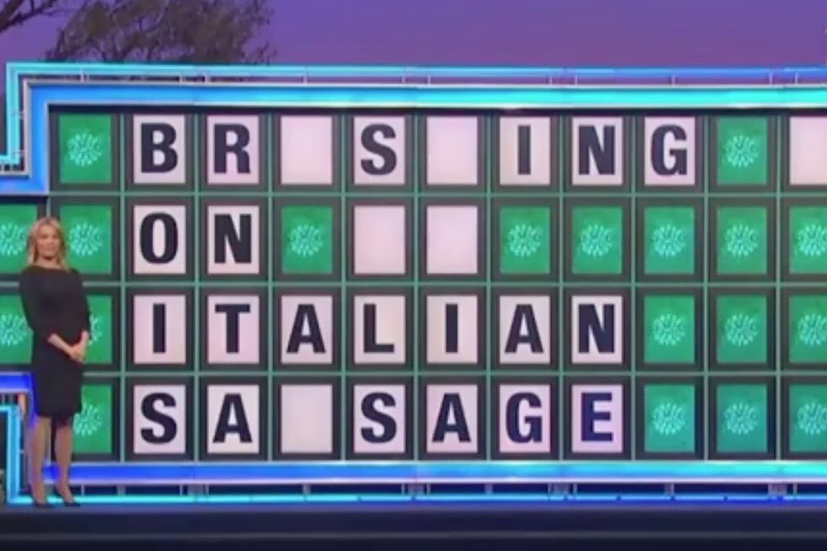 ‘Kinky’ Italian sausage ‘Wheel of Fortune’ puzzle goes awry