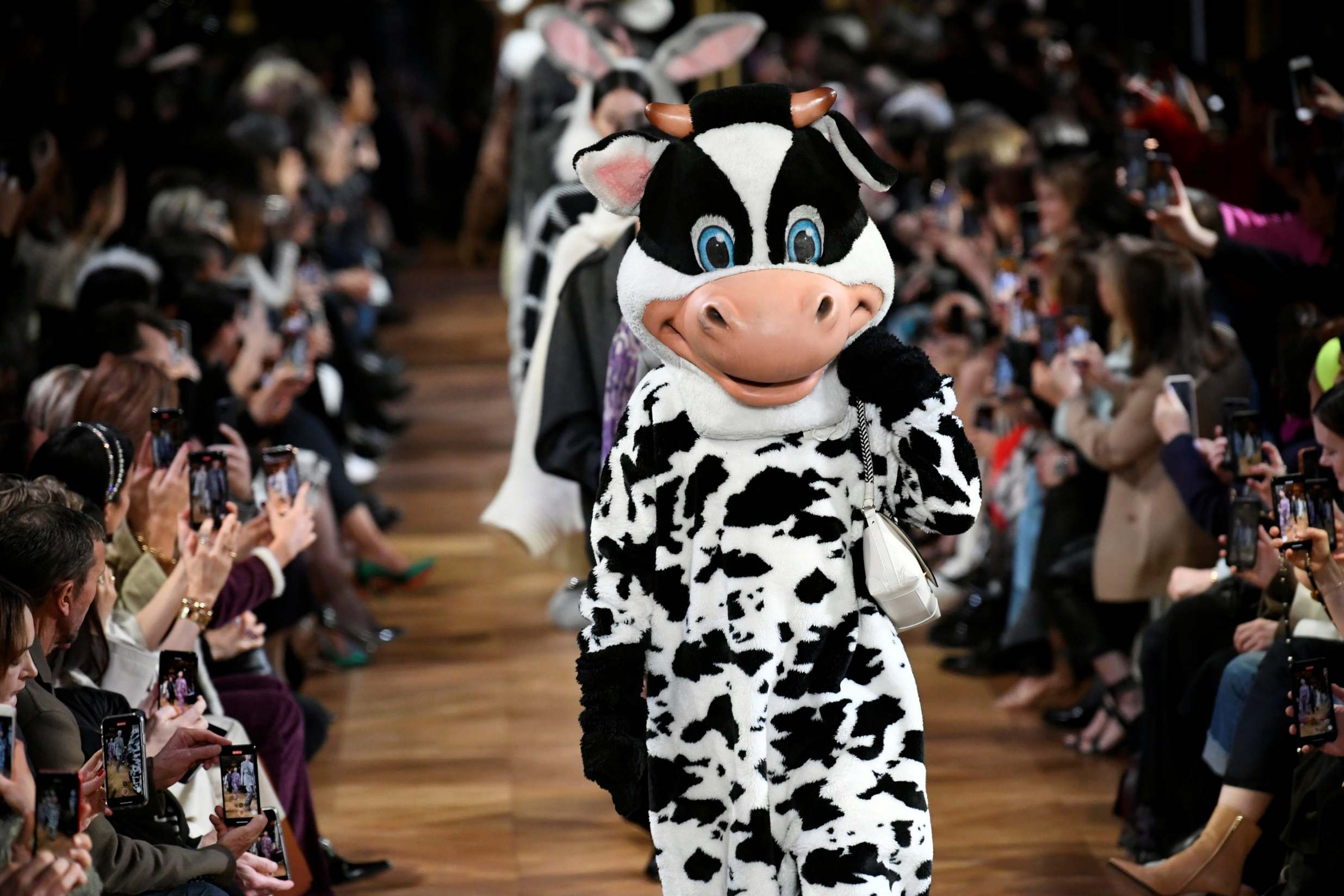 Furry mascots were among the stars of Stella McCartney’s autumn/winter 2020 show