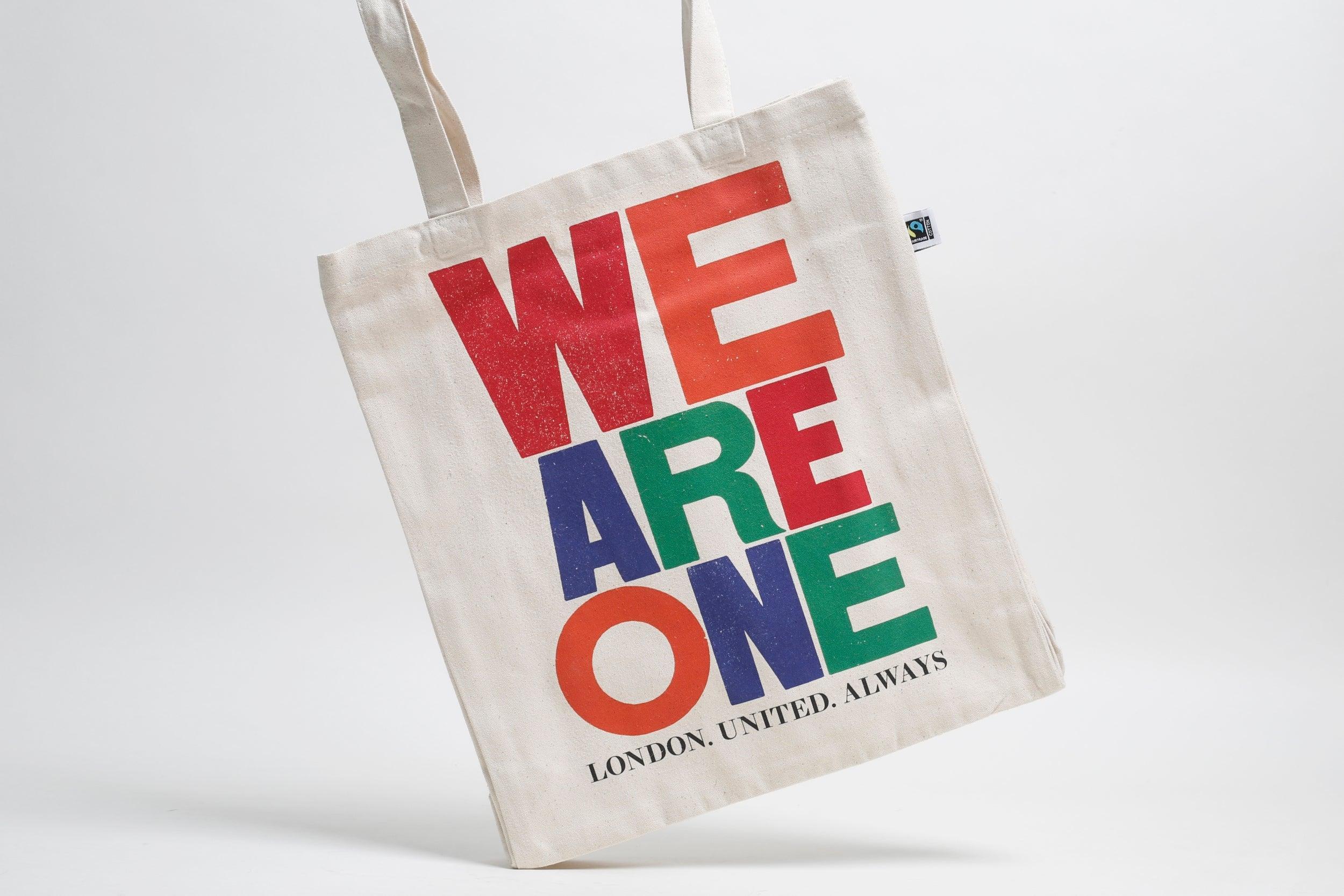 Kurt Geiger and ES Magazine launch Anthony Burrill ‘We Are One’ tote bag to raise money for the NHS